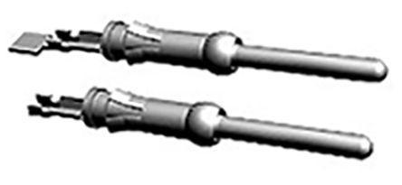 1-66107-2 TE Connectivity Type III+ Crimp Terminal Contact, Male, 0.1mm² to 0.2mm², 26AWG to 24AWG, Tin Plating