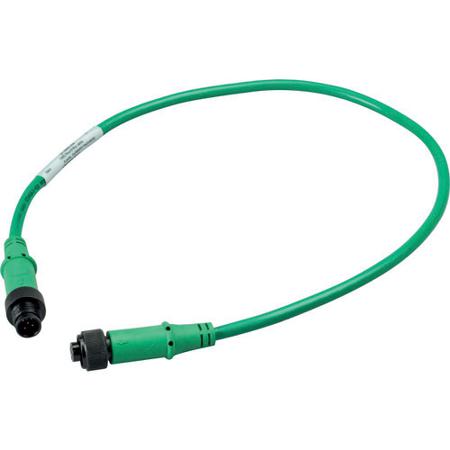 174762-SWD4-M6LR5-2S Eaton Straight Male M12 to Straight Female M12 Cable, 600mm