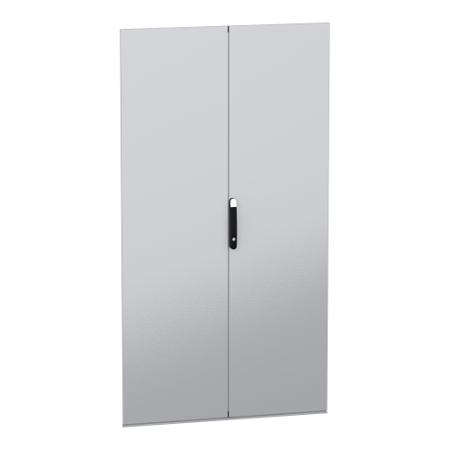 NSYSFND22122D Schneider Electric PanelSeT SFN Kit Series Lockable Sheet Steel RAL 7035 Double Door, 2166mm H, 1.169m W for Use with