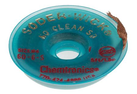 60-6-5 Chemtronics 1.5m No Clean Desoldering Braid, Width 5.3mm