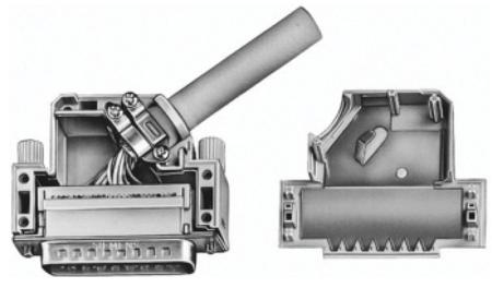 1393738-2 TE Connectivity Polymer Angled D-sub Connector Backshell, 15 Way