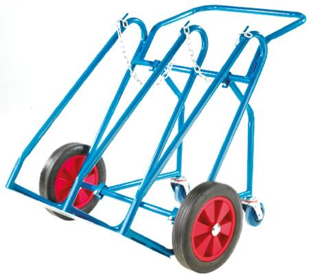 621-1701 RS Pro Steel Twin Cylinder Handling Truck, 900 x 760mm, 200kg Load