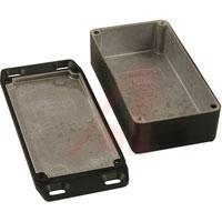 1590WBFLBK Diecast Aluminum Enclosure, Black,  Watertight Flanged Lid