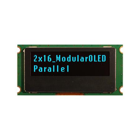 NHD-0216MW-PB3 NEWHAVEN DISPLAY INTERNATIONAL 1.39in Blue Passive matrix OLED Display PCB Mount Parallel Interface