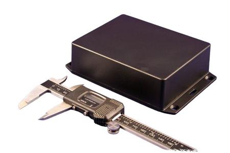 1591XXSSFLBK 1591 ABS Enclosure, IP54, Flanged, 112.52 x 84.62 x 41.25mm