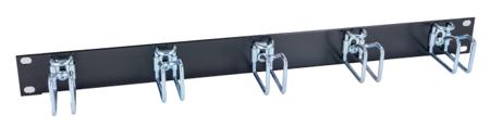 5502205 Rittal Steel Cable Management Panel for Use with Horizontal Management of the Patch Cables, 5 Rings