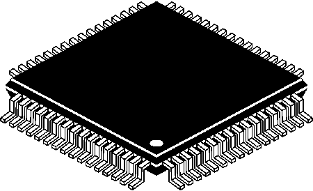 ST16C554DIQ64-F MaxLinear Quad-Channel UART 64-Pin LQFP,