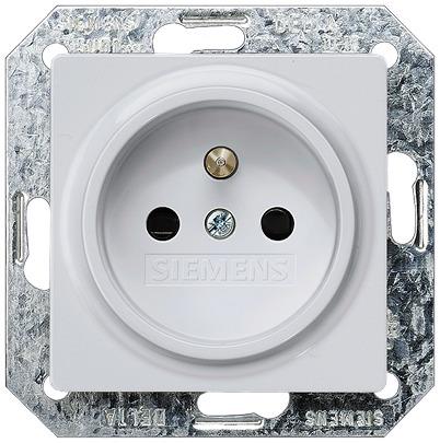 5UB1938 Siemens 5UB19 2 Gang Electrical Socket, 2 Poles, 16A, CEE