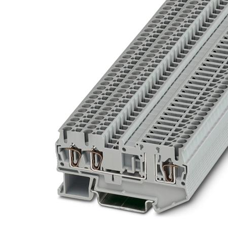 3038448 Phoenix Contact  ST 2.5-TWIN-TG Series Grey, Single-Level, Spring Clamp Termination