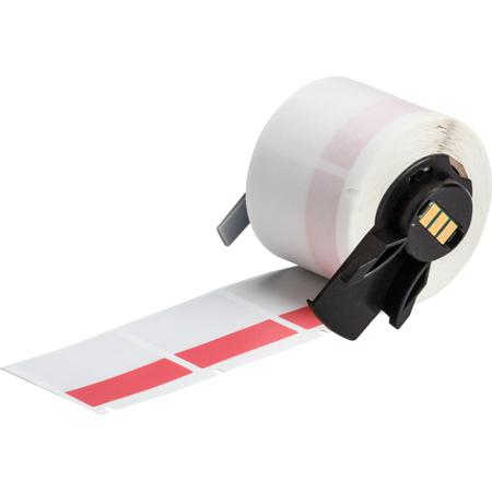 M6-32-427-RD Brady B-427 Red, Transparent Label, 38.10mm Width, 12.70mm Height, 250 Qty