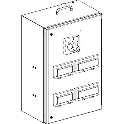 KSB250SM428 Schneider Electric Busbar Tap-Off Unit, 278 → 632mm, 250A, Canalis Series