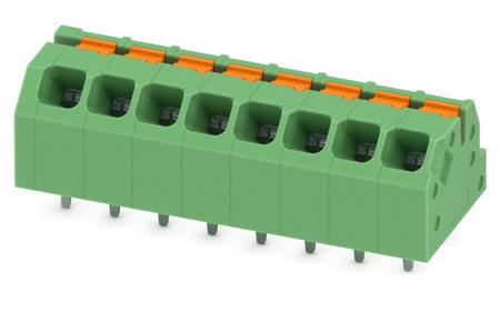 1861991 Phoenix Contact SPTAF 1/ 8-3.5-IL Series PCB Terminal Block, 8-Contact, 3.5mm Pitch, Through Hole Mount, 1-Row, Screw