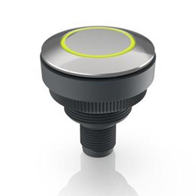 1.11.011.801/0400 RAFI RAMO 30 T Series Yellow Indicator, 20 → 28V dc, 30.3mm Mounting Hole Size, Threaded Ring Termination, IP66,