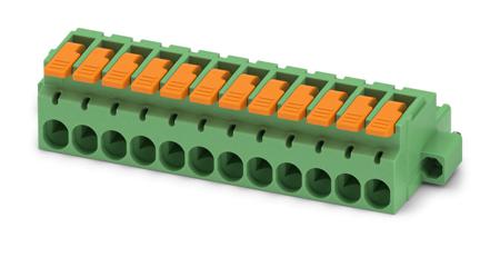 1110640 Phoenix Contact, 5.08mm Pitch, 12 Way, , Pluggable Terminal Block, Plug, Cable Mount, Push-In Termination,