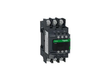 LC1D40A6BBE TeSys D LC1D Contactor, 3 Pole, 40 A, 1 NO + 1 NC