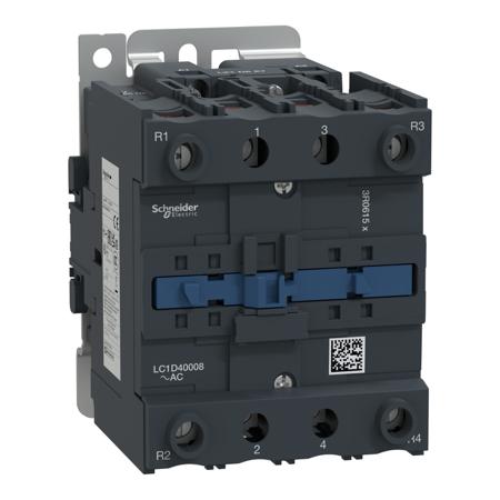 LC1D40008U7 Schneider Electric Tesys D LC1D 4 Pole Contactor, 2NO/2NC, 60 A, 240 V ac Coil