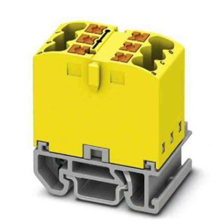 3274106 Phoenix Contact Distribution Block, 6 Way, 4mm², 24A, 690 V, Yellow