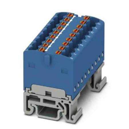 3002926 Phoenix Contact Distribution Block, 18 Way, 2.5mm², 17.5A, 500 V, Blue