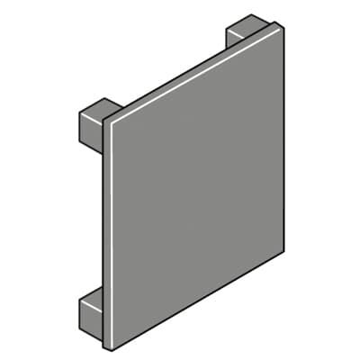 1STQ001023A0000 ABB EV Series Pickled Steel Sheet Cover, 72mm H, 72mm W, 100mm L for Use with EV1135