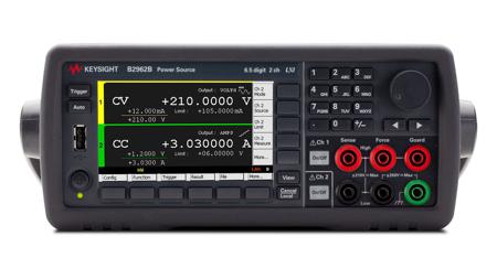 B2962B Keysight Technologies  Series Source Meter, 100 nV → 210 V, 2-Channel, 3 A, 31.8 W Output