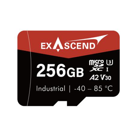 EX256GUSDV30-IDE Exascend 256 GB Industrial MicroSDXC Micro SD Card, A2, Class 10, UHS-1 (U3), V30