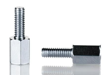 806-6578 RS PRO Standoff, M4 x M4 Thread, 10mm Body, Steel, Male/Female, 8mm Stud