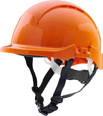429-659 RS PRO Orange Hard Hats with Chin Strap, AdjustableVentilated