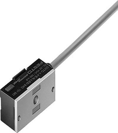 SMTO-1-NS-K-LED-24-C Festo SMTO Series Inductive Block-Style Magnetic Proximity Sensor, NPN Output, 24 V, IP67