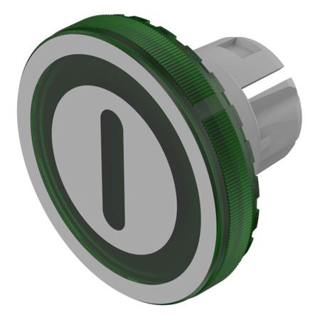 61-9643.502 Indicator Lens Round Style, Green, 19.7 diameter