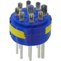 97-20-16P connector comp,insert only,size 20,blue insul,2#12 & 7#16 solder cup pin contact