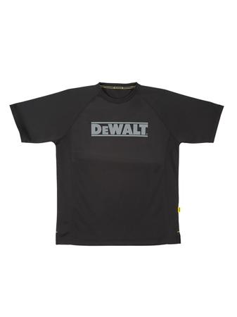 EASTON XXL DeWALT Black Polyester Short Sleeve T-Shirt, UK- XXL