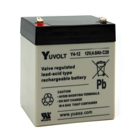 Y4-12 Yuasa , Lead Acid Battery, 12V, 4Ah