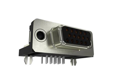 L77HDE15SD1CH4R Amphenol Communications Solutions HD 15 Way D-sub Connector Socket