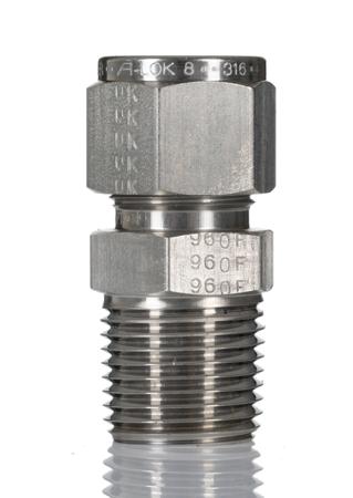 8MSC8N-316 Parker Stainless Steel Pipe Fitting Straight Coupler, 1/2 in NPT x1/2in OD