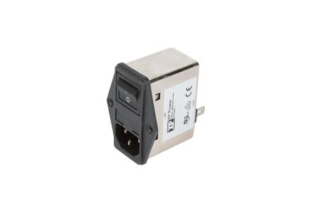 FFSAS04BFR XP Power 4A, 264 V ac Male Screw IEC Inlet Filter 2 Pole , Faston 1 Fuse