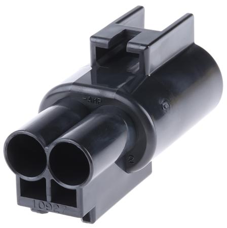 176143-2 TE Connectivity .187 Series Series, 1 Row 2 Way Cable Mount Socket Connector