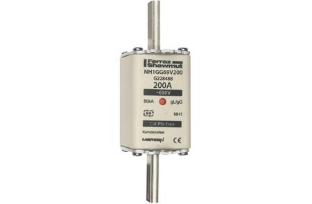 G228488 Mersen 200A NH Fuse, NH 1, 690V ac