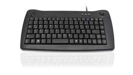 KYBAC5010-PBKGR Ceratech  Wired PS/2, USB Compact Keyboard, QWERTZ (German), Black