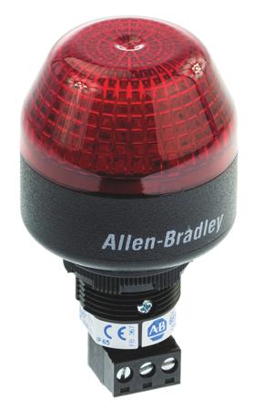 855PB-B24ME422 LED, Multiple Effect Beacon 855P Series, Red, Panel Mount, 24 V ac/dc