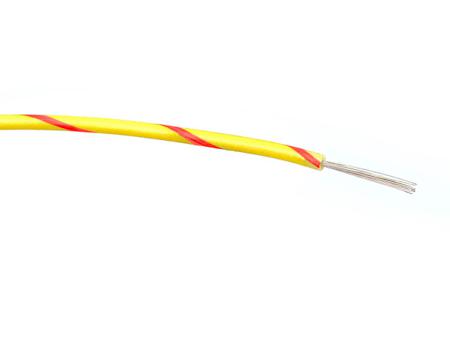 267-5795 Red/Yellow 0.5 mm² Hook Up Wire, 16/0.2 mm, 100m, PVC Insulation