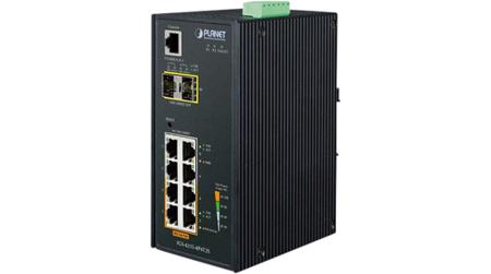 IGS-4215-4P4T2S Planet , Managed 10 Port Industrial Ethernet Switch With PoE