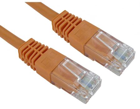 286-3577 RS PRO, 1m Cat5e, Orange RJ45 to Male RJ45 Male, UTP Unshielded, Terminated PVC Sheath