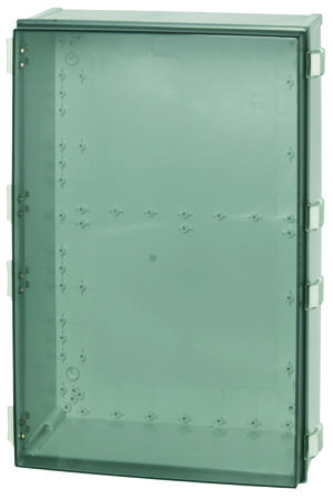 CAB PC 604022 T Fibox CAB Series Polycarbonate Wall Box, IP65, Viewing Window, 600 mm x 400 mm x 220mm