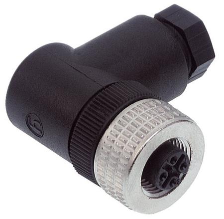 756-9214-040-000 WAGO Industrial Circular Connectors, 4 Contacts, Plug-In, M12 Connector, Plug, Male, IP67, 756 Series