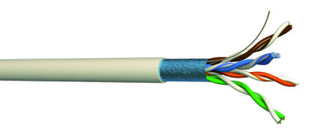 SGBP410 CAEMMC, 100m Cat5e, Grey, F/UTP Shielded, Unterminated PVC Sheath