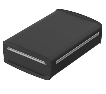 48434351-HMT1 Bopla BoVersa Series Black, Transparent Polycarbonate Desktop Enclosure, 180 x 120 x 52mm