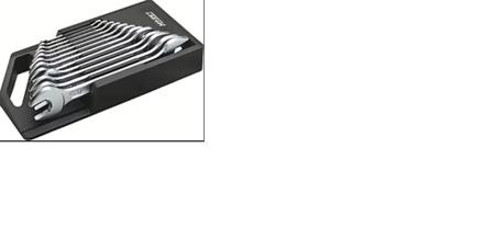 450N-12NRS HAZET 12-Piece Wrench Set, 6 x 7 to 30 x 32 mm, Chrome Vanadium Steel