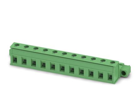 1858963 Phoenix Contact, 7.62mm Pitch, GIC 2.5/11-STF-7.62, 11 Way, , Pluggable Terminal Block, Inverted Plug, Cable Mount,