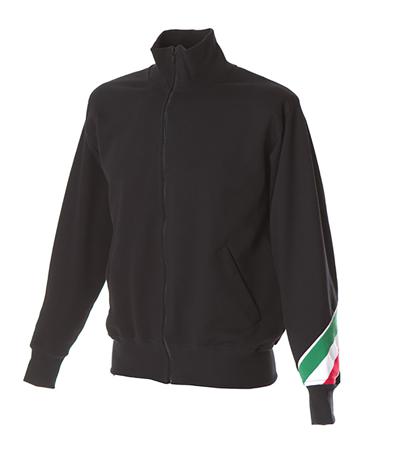 988293-L-BLACK JRC 988293 Black 100% Cotton Sweat Shirt L