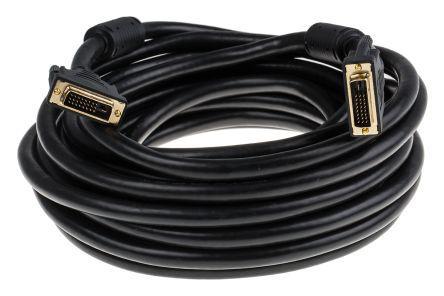 121-6652 RS Pro Male DVI-D Plug to Male DVI-D Plug Cable, 10m DVI-D DVI-D